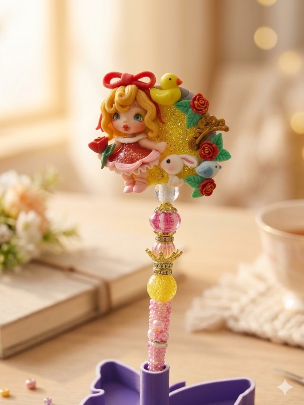 Custom beaded pen W/ "Kween of Me Time" blind Box